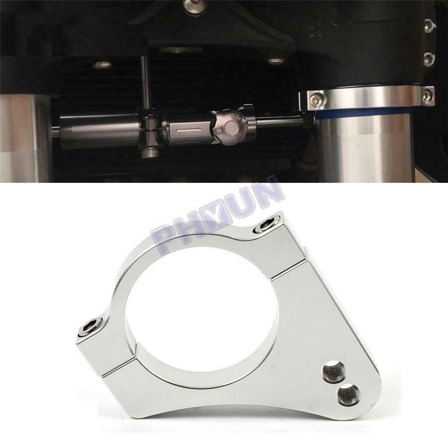 Motorcycle 60mm Aluminium Steering Damper Fork Bracket For BMW Kawasaki Yamaha