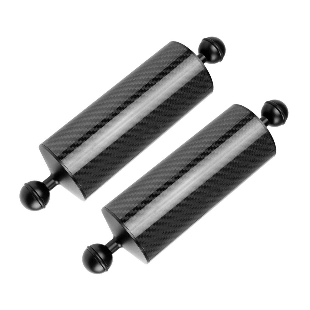 2pcs Carbon Fiber 8" Ball Floating Arm Buoyancy Underwater Lighting