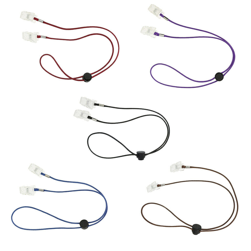 5 Pcs Napkin Clip Strap Lanyard Bib Holder Neck Chain for Elderly