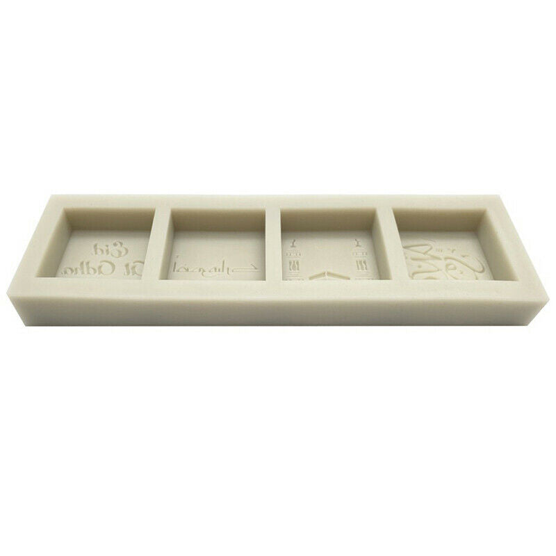 Eid Mubarak Letter Silicone Mold Cake Chocolate Decorating MouldBDAU