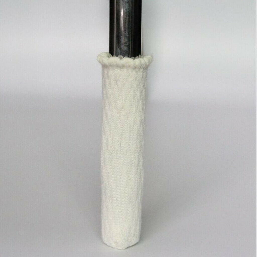 Furniture Feet Caps Covers/Knitted Chair Leg Socks  3x11cm  White