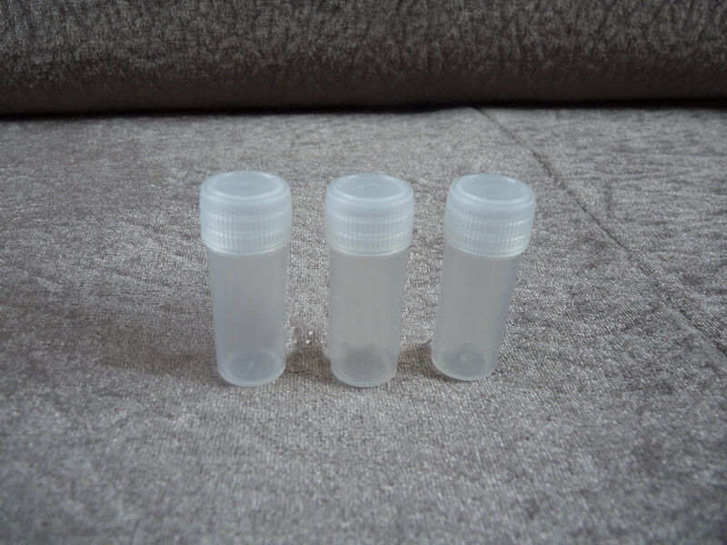 50pcs 1.57x0.59in (5g)Plastic Small Bottle Vial Storage Container Sample collect