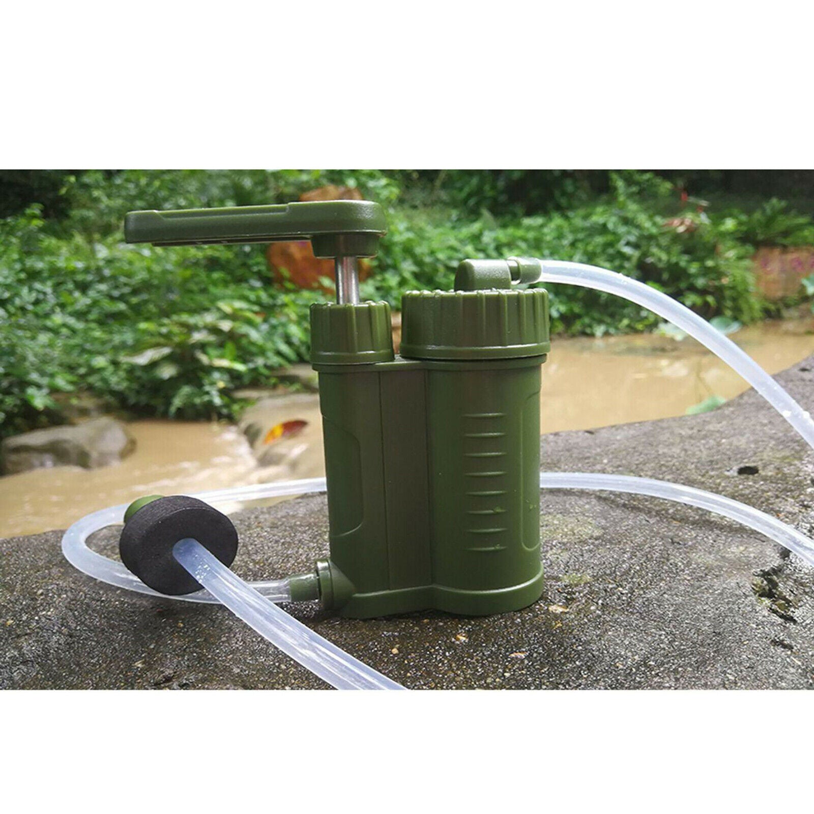 Portable Water Purifier Pump Carbon 0.01 Micron Water Filter Outdoor Emergency