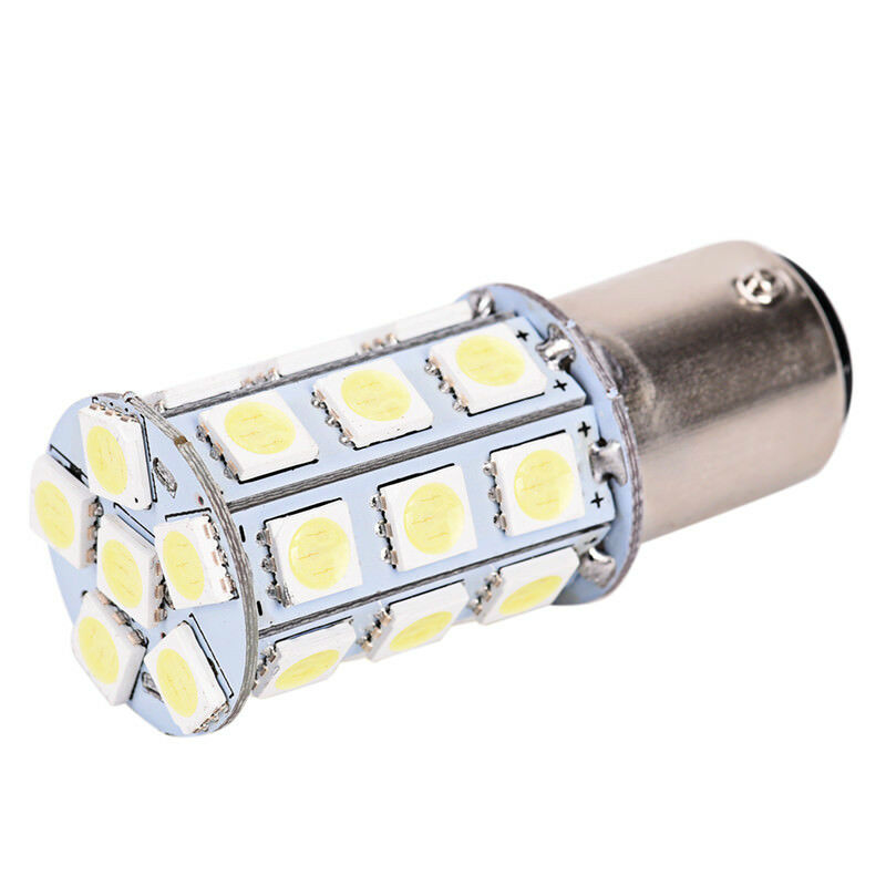 2pcs 12V LED 1157 White BAY15D P21/5W 27SMD 5050 Car Tail BrakeLightsBulbLampBDA