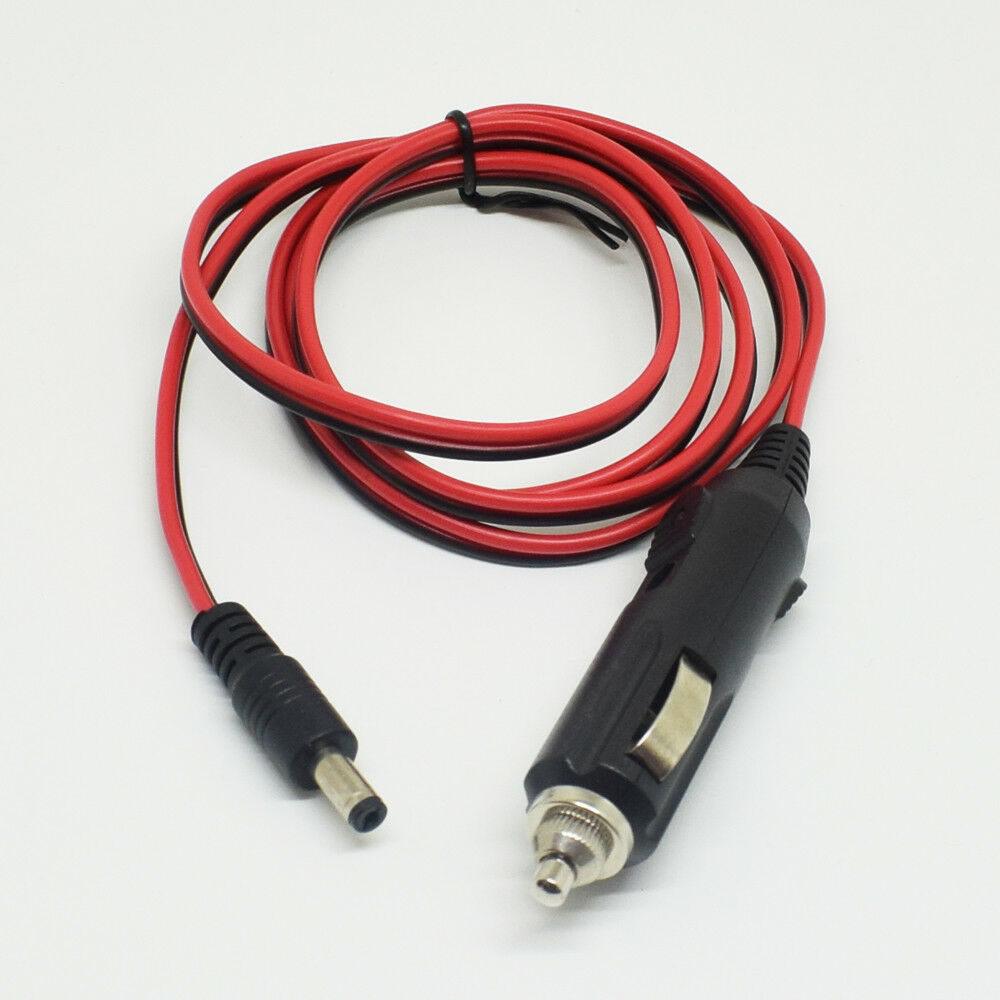 4pcs 1.2M/4FT Car Cigarette Lighter Power Supply to DC Plug 5.5x2.1mm B+R Cable