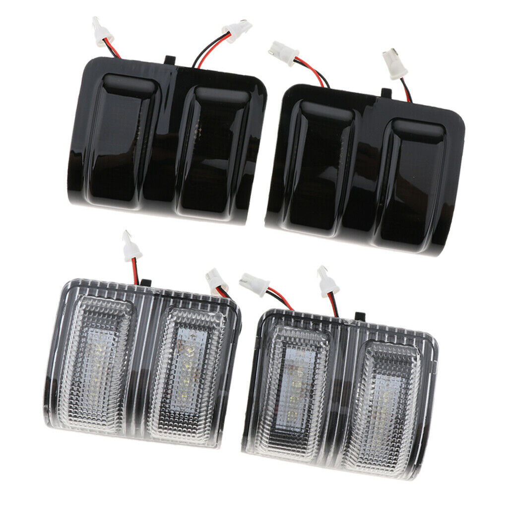 White LED Signal Towing Side Mirror Turn Signal Light for Ford 250 F350 F450