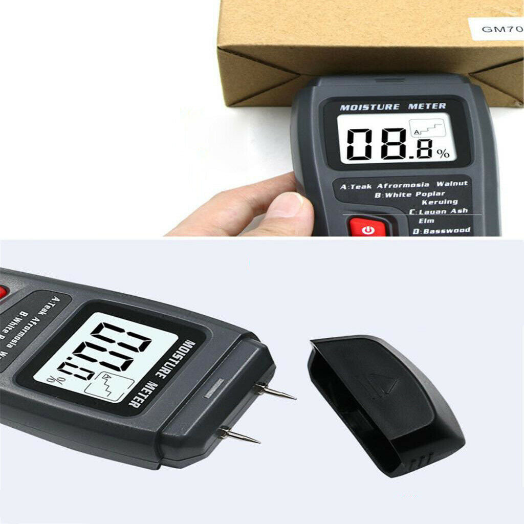 Wood Moisture Meter - Digital Logs Moisture Meter Damp Meter/ 0-99.9% Wood
