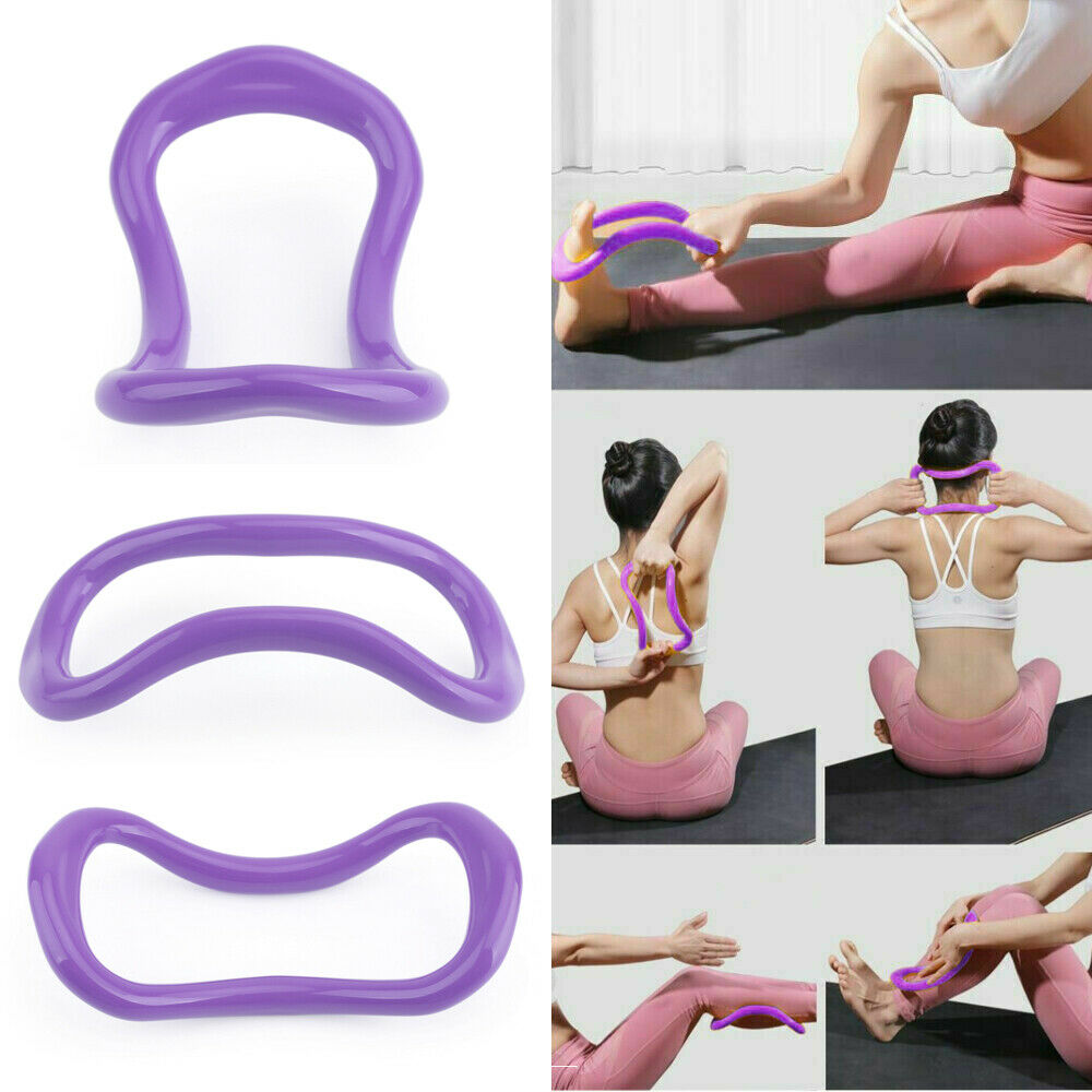 2xYoga Circle Stretch Resistance Ring Pilates Bodybuilding Fitness Workout LP B5