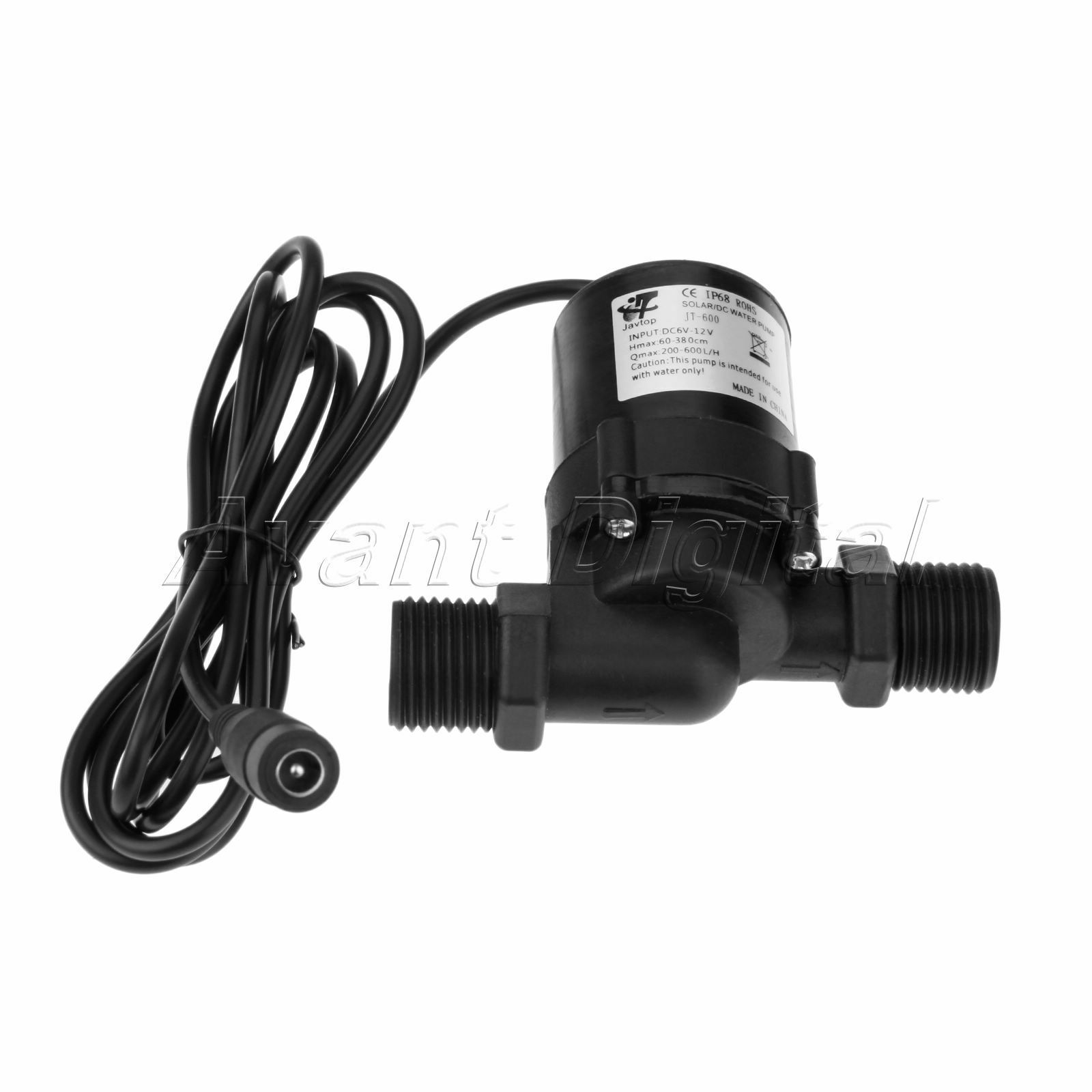 DC 12V 24V Water Circulation Pump Brushless Motor Water Tank Pump w/ Transformer