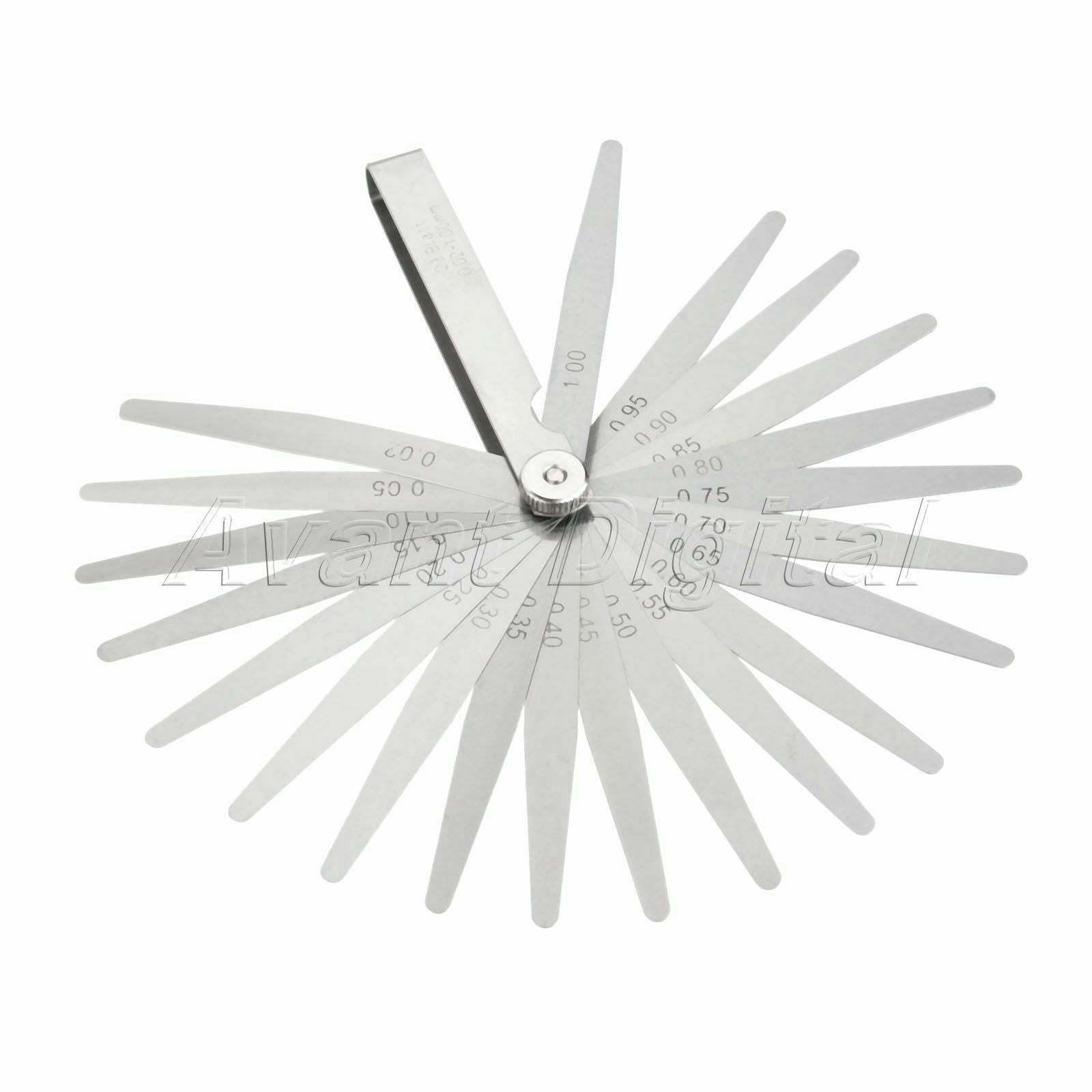 High Strength 23 Blades Metric 0.02 - 1mm Valve Offset Valve Piston Feeler Gauge