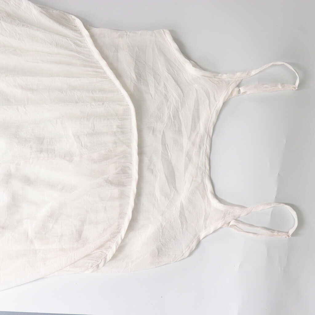 Summer Cotton Loose Big Size Women's Dress One-Piece Dress M White