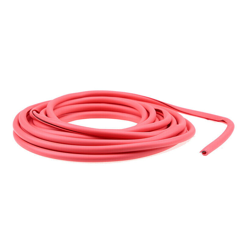 5M Red Rubber Seal Guard Strip U Shape Car Door Edge Side Protector Anti Scratch