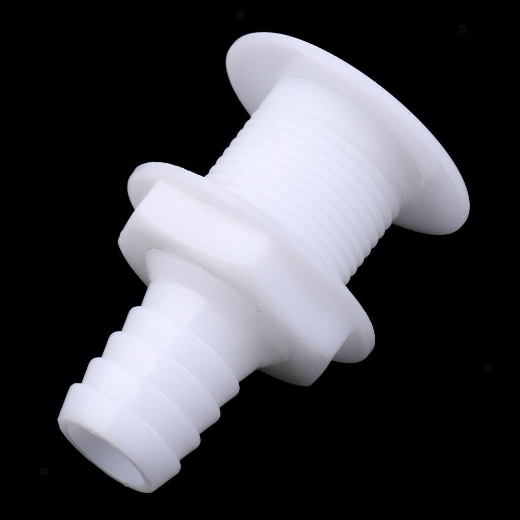 3pcs Plastic Thru-Coel Bilge Pump And Aerator Hose Connection For