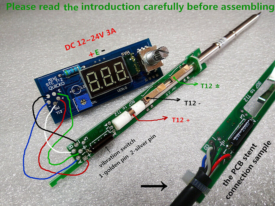 Digital Soldering Iron Station Temperature Controller Kits for HAKKO T12 Handle