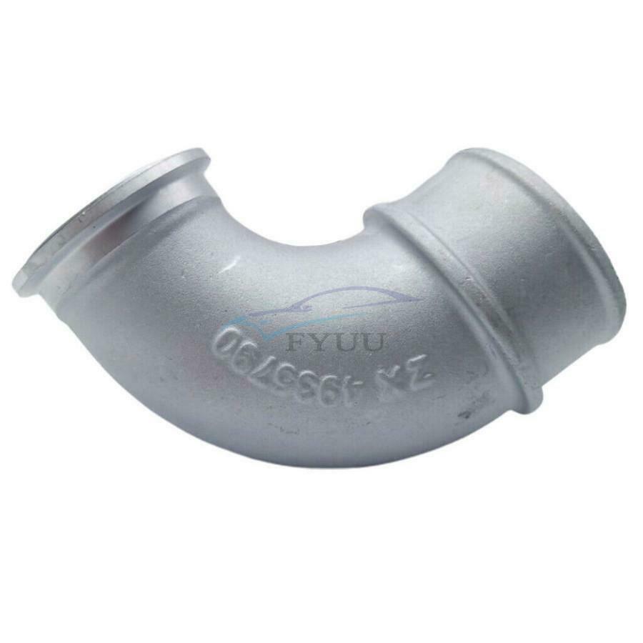 Aluminum 90Â° Air Intake Elbow Pipe & Clamp Set for Cummins Holset HX35 HX40 6BTA