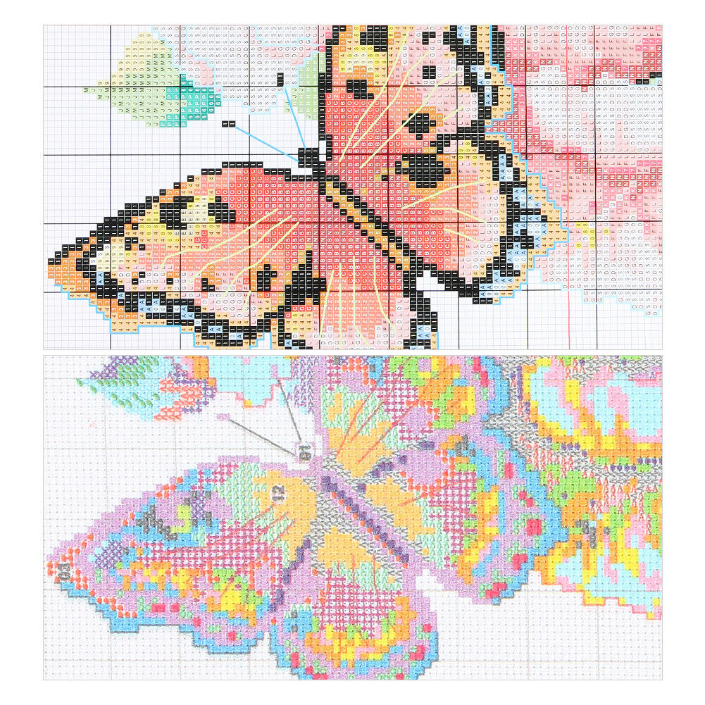 Cross Stitch Full Embroidery Alphabet Letter Stamped Cross Stitch -Strand Kit @