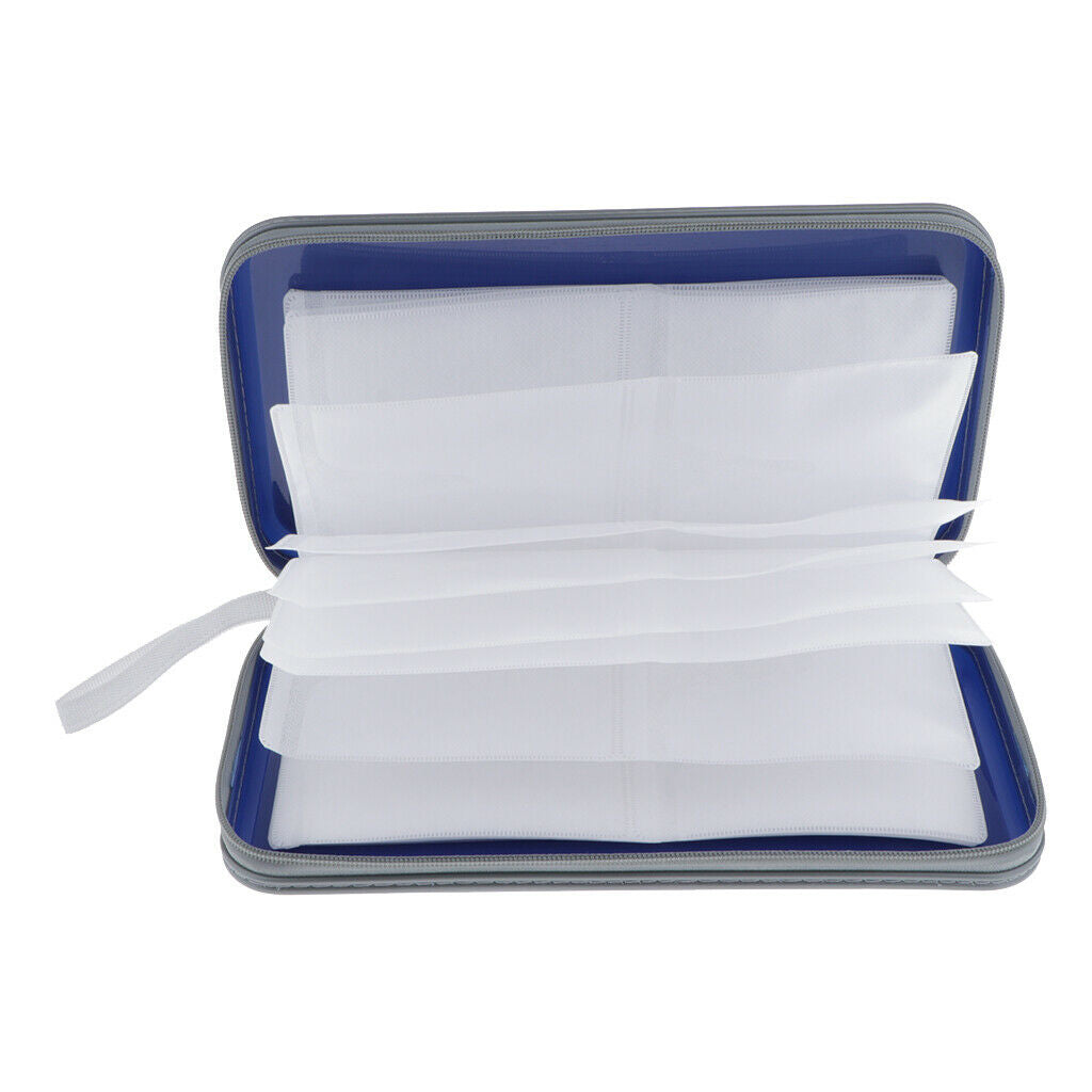2pcs 80 Sleeves Square CD Wallets DVD Case CD Disc Storage Holders 28x16x4cm