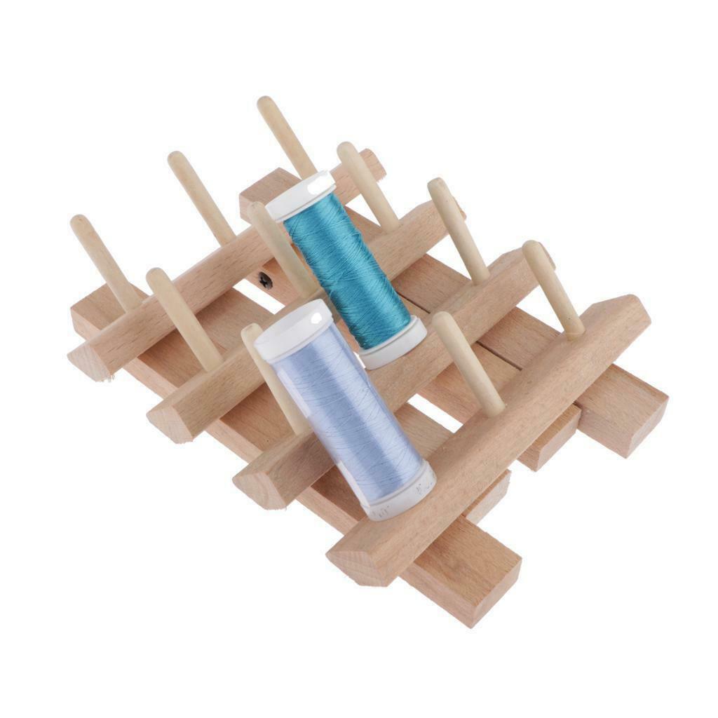 Wooden Thread Rack 12Spool-Organise All Your Threads for Embroidery Quilting