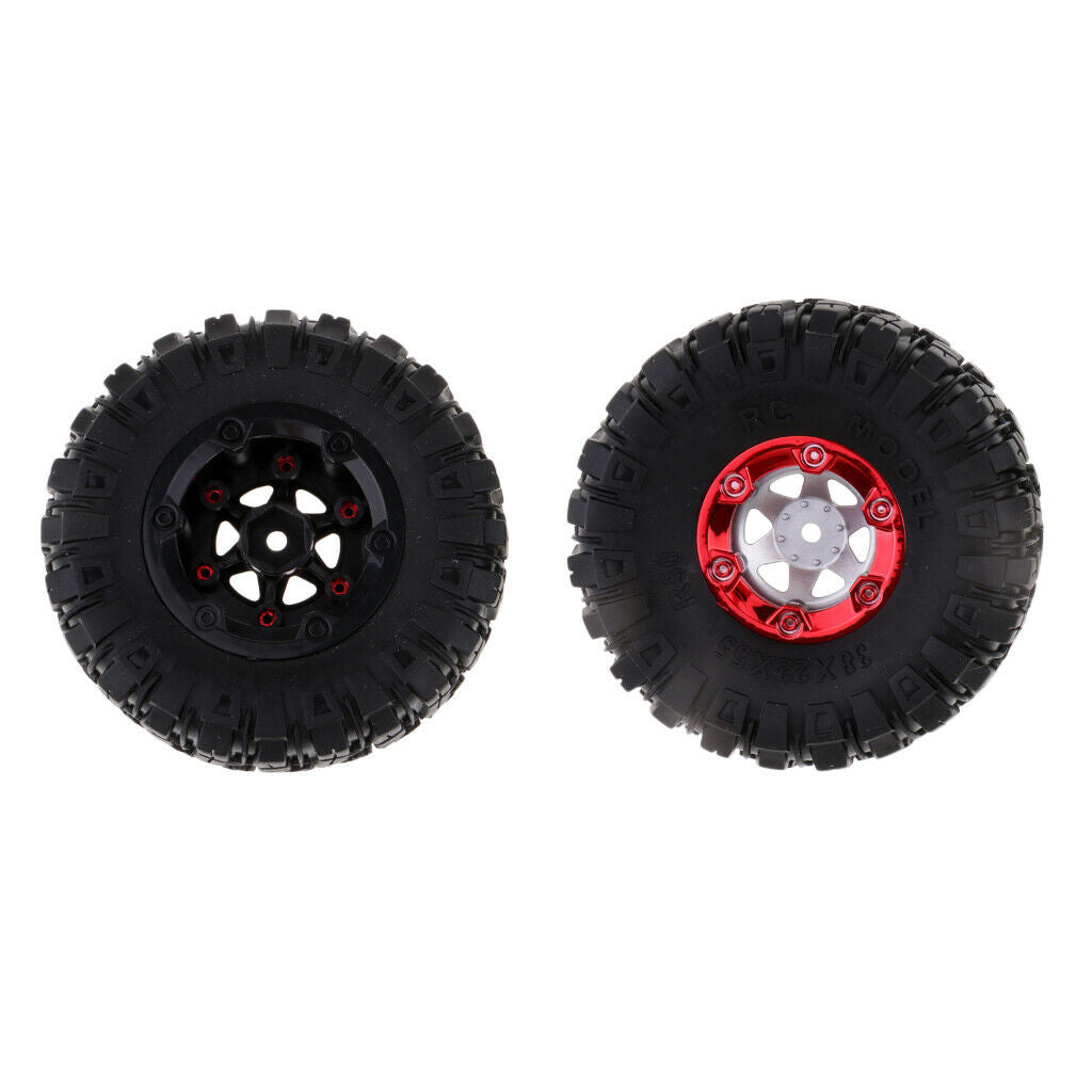 4Pcs Black Rubber Tire 12mm Wheel Nut Rim for 1/12 Wltoys 12428 12423 FY01 FY02