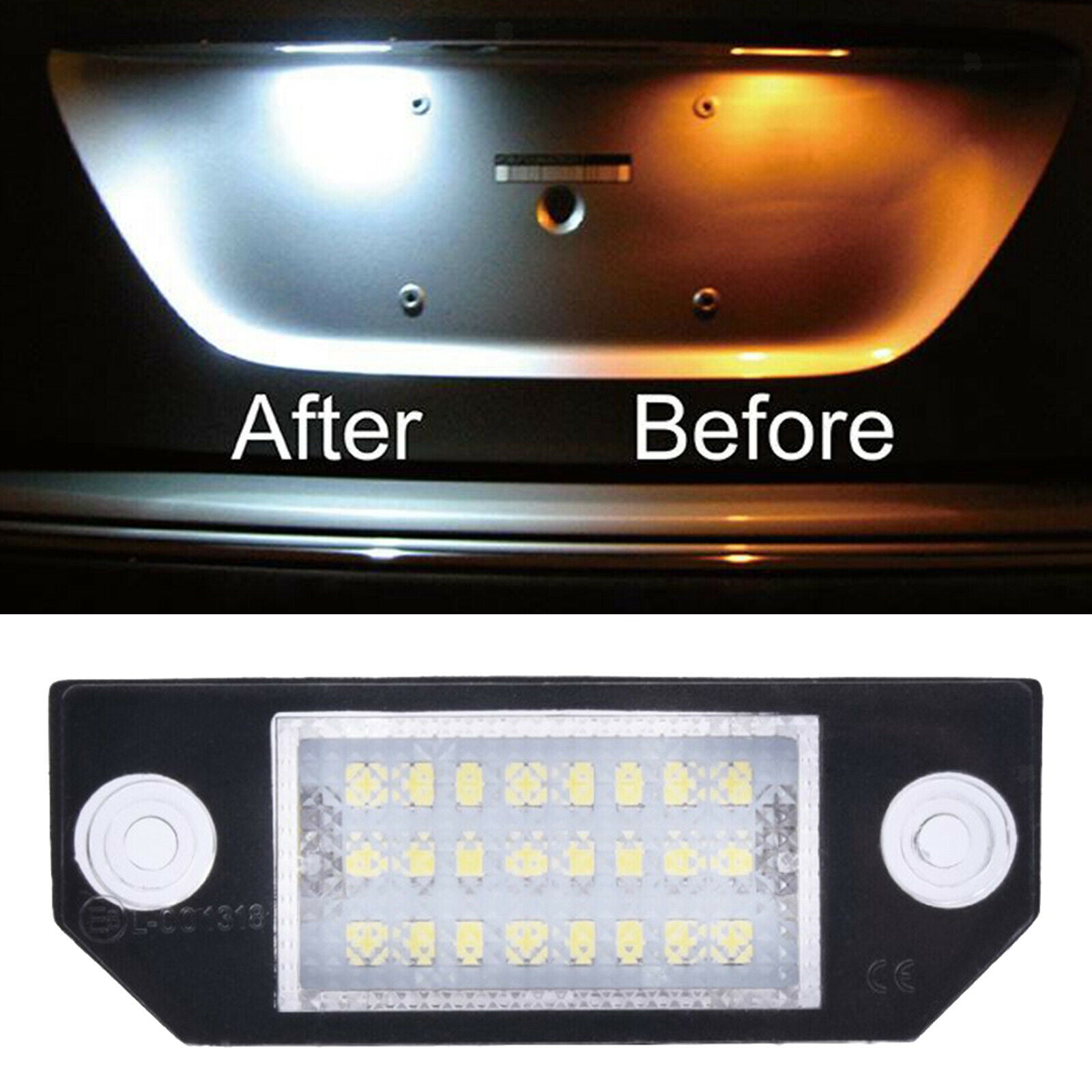 Auto Car 12V License Number Plate Light For Ford Focus C-Max MK2 2003-2008