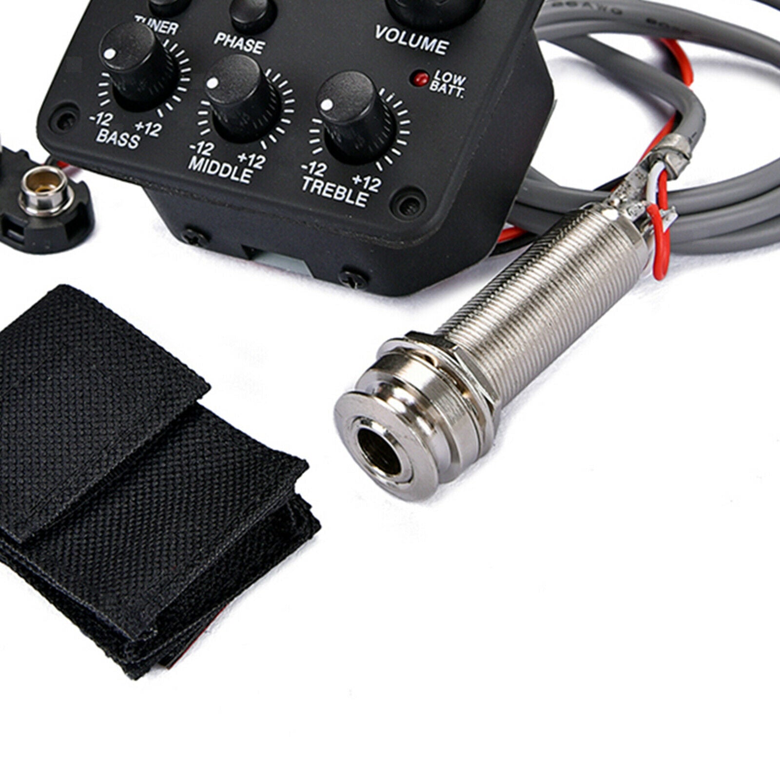 3-Bands Equalizer EQ Tuner Piezo Preamp Pickups for Acoustic Guitar Parts