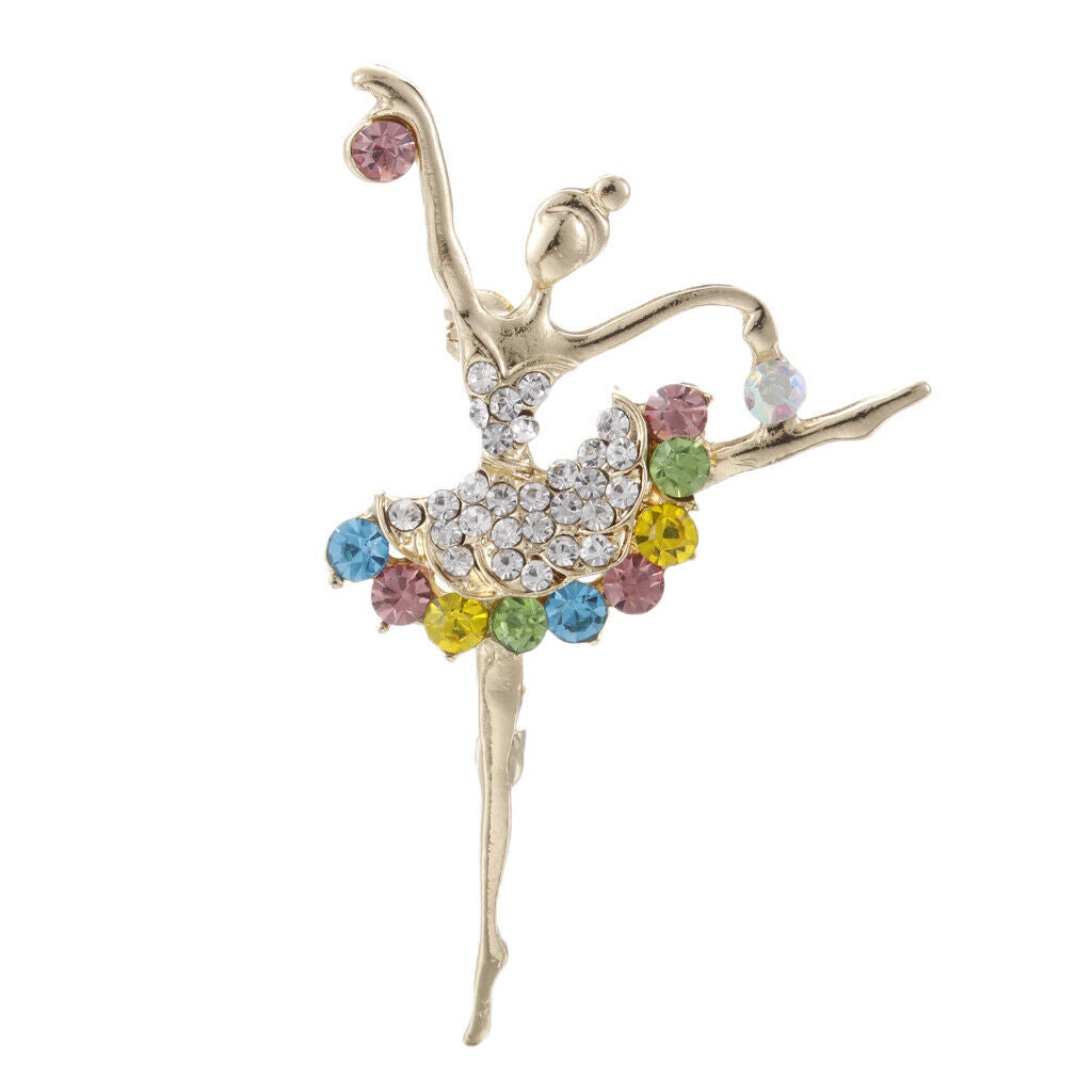 Ballet Dancing Girl Brooch Pin For Women Fashion Jewelry Gift