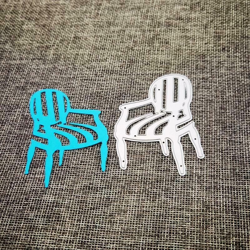 Chair Metal Cutting Dies Stencil DIY Scrapbooking Album Paper Card Template Mold