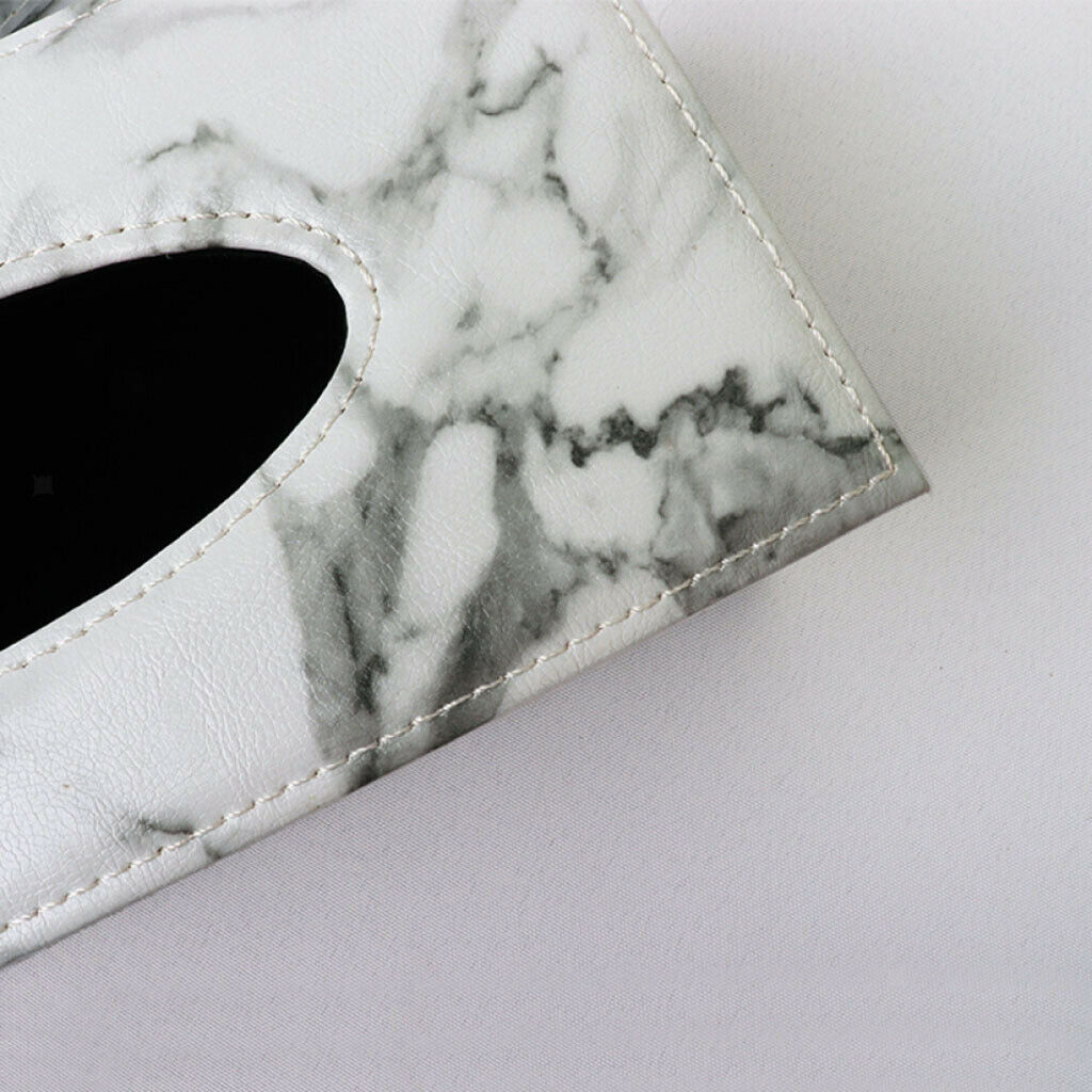 Marble Tissue Box Napkin Holder Tissue Box Cover Holder Desk Box Container