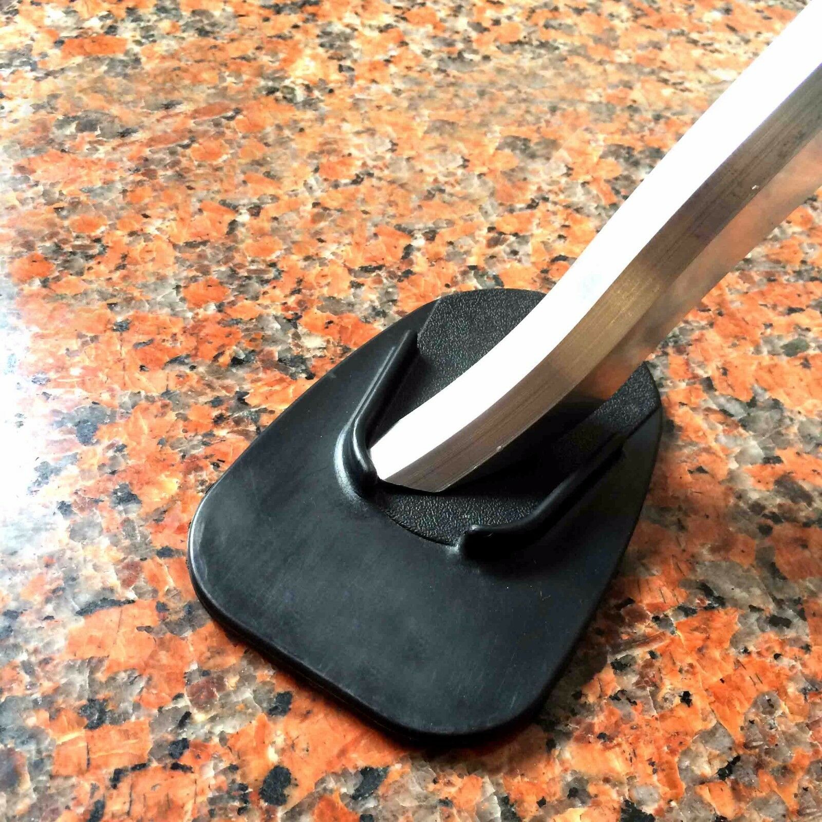 Motorcycle kickstand pad support black x1 piece soft ground outdoor parking