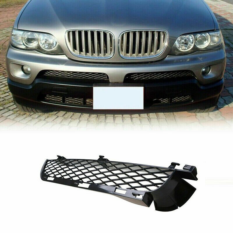 1x Black Front Left Side Bumper Grille For BMW X5-Series E53 2004 2005 2006