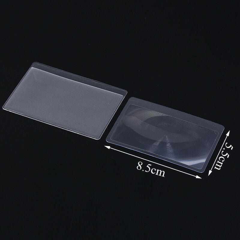 2pcs card magnifier multi tools pocket reading survival  camping travel ki.l8