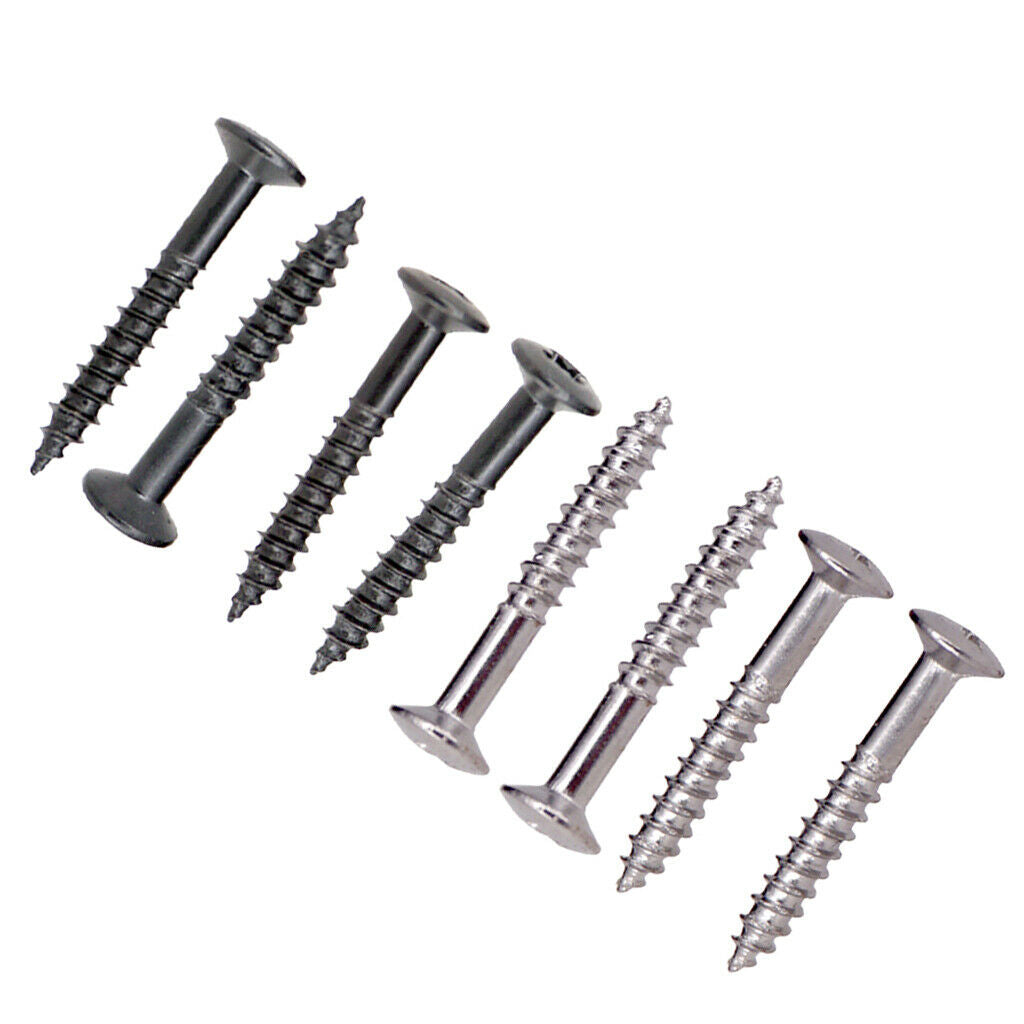 Pack of 80 Metal Electric Guitars Pickup Frame Ring Screws Musical Instrument