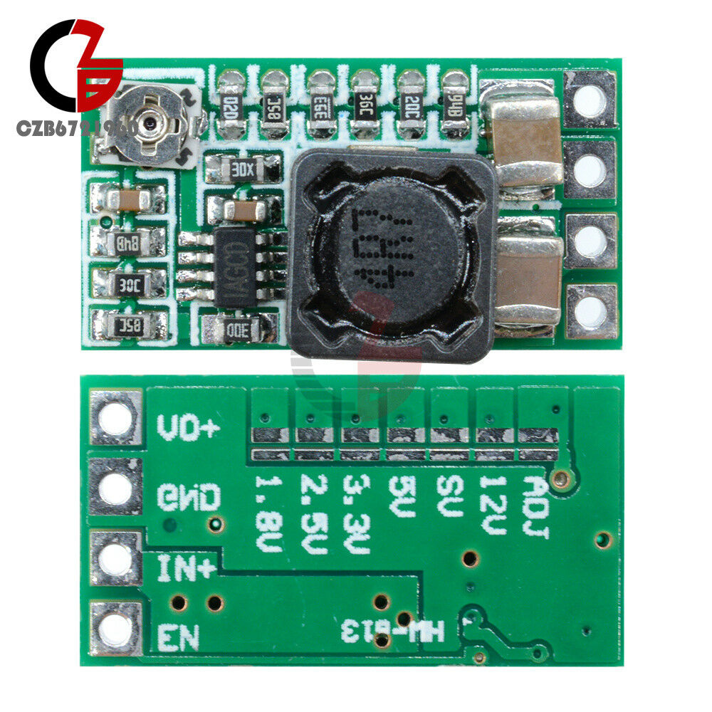 2PCS DC-DC 12-24V to 5V 3A Adjustable Step down Power Module Buck Mini Converter