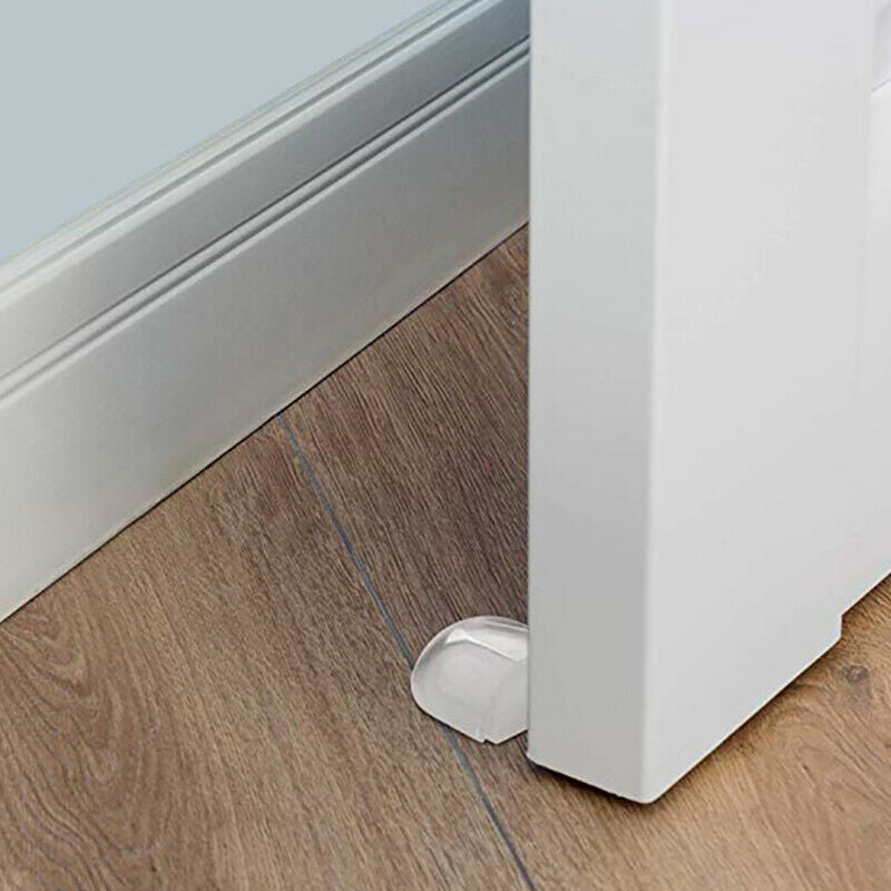Acrylic No Need Punch Transparent Door Stopper Door Holder Home Doorstop .l8