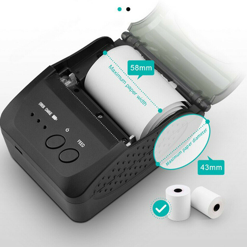 Mini Wireless Bluetooth Portable Thermal Ticket Printer Windows Mobile Phone