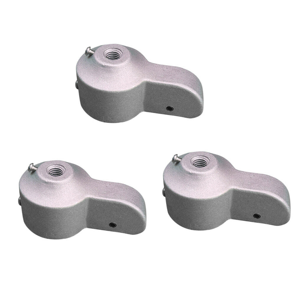 3 Pieces Flagpole Stationary Truck Pulley 2'' Outside Diameter Cap Style