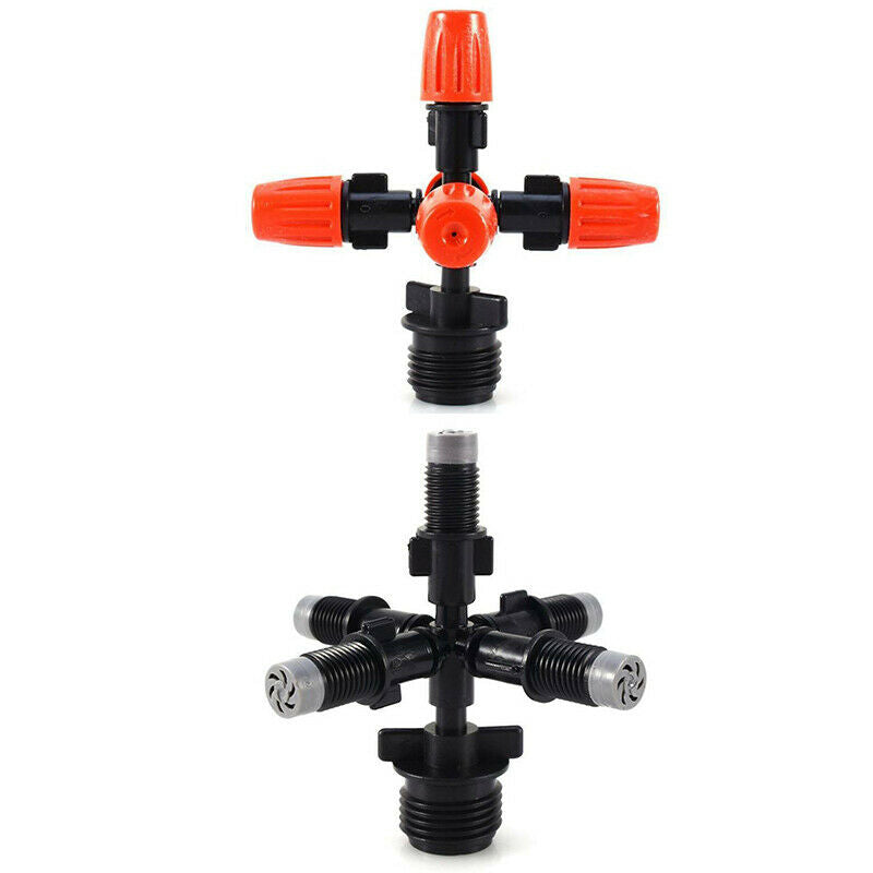 Garden Sprinkler Irrigation Mist Fog 5-head Nozzle Spray 1/2 " Mounting Ad.l8