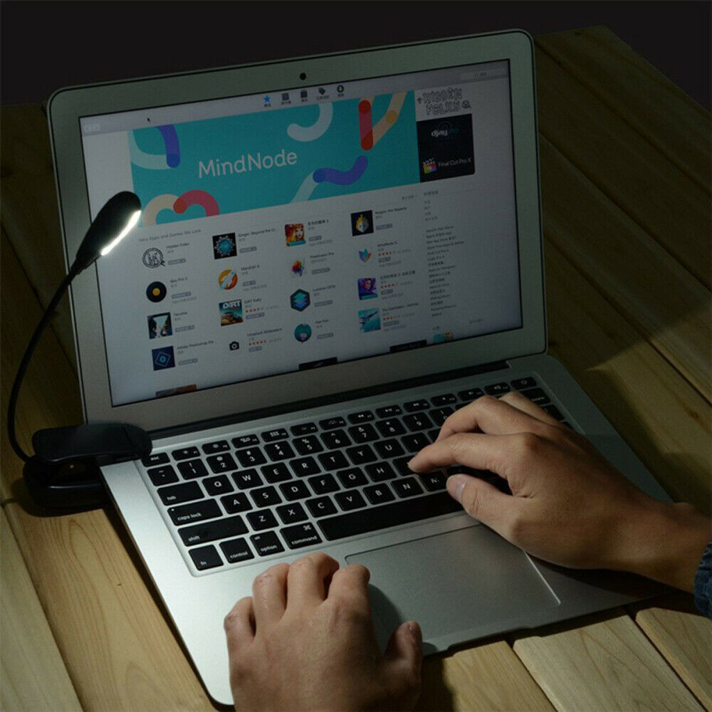 Rechargeable 7 Leds Book Light, Easy Clip on Book Lamp for Reading in