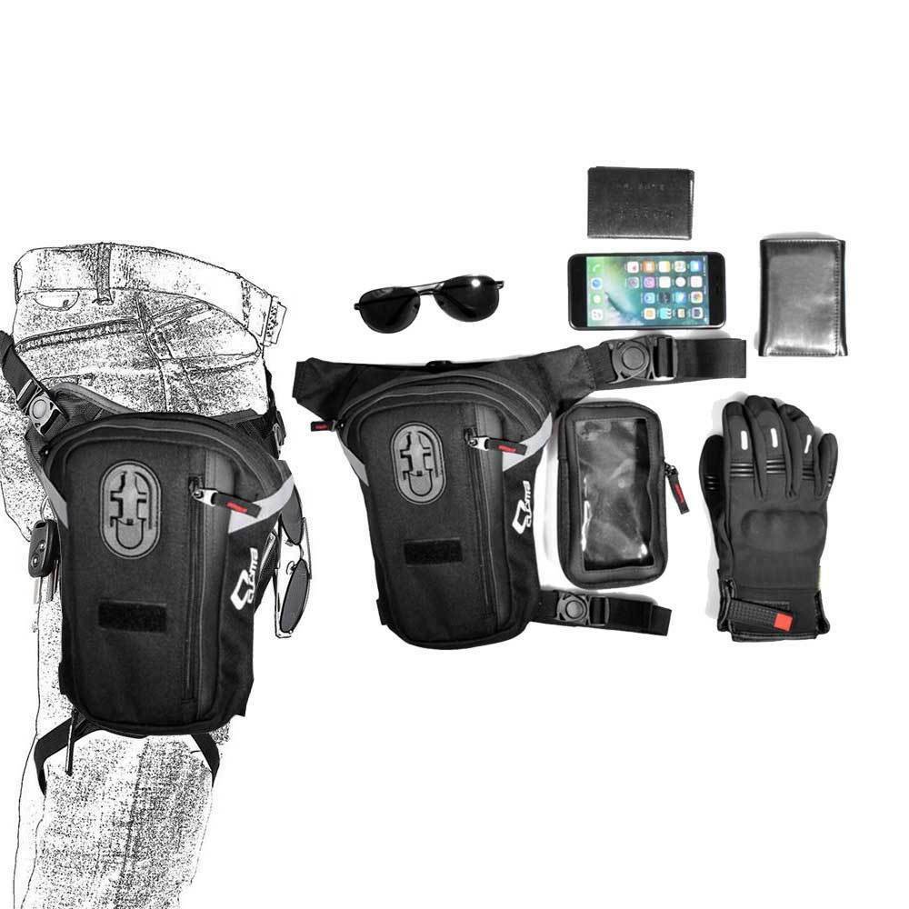 Oxford Multipurpose Motorcycle Riding Leg Bag Travel Bags Sport  Pouch Black