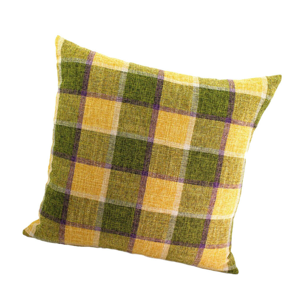 Classic Grid Square Cushion in Polished Round Polyester
