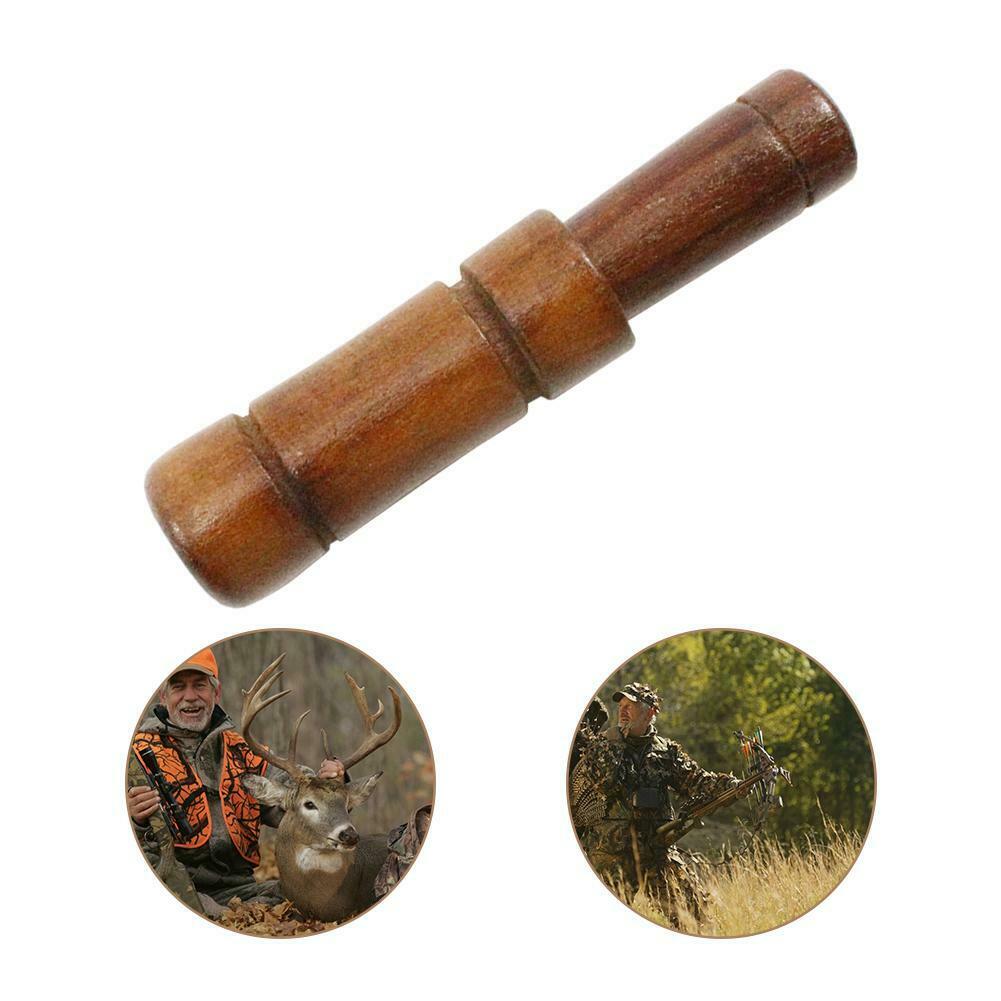 Outdoor Whistle Wooden Hunting Decoy Hunter Wood Sound Blowing Duck Caller @