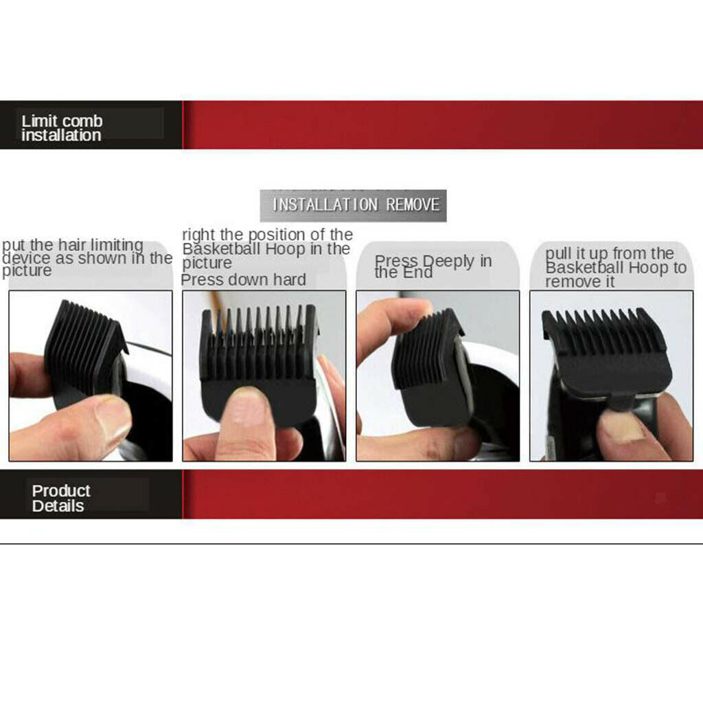 Electric Hair Clippers Razor Shaver for Men Kids Black Men's Grooming Kit
