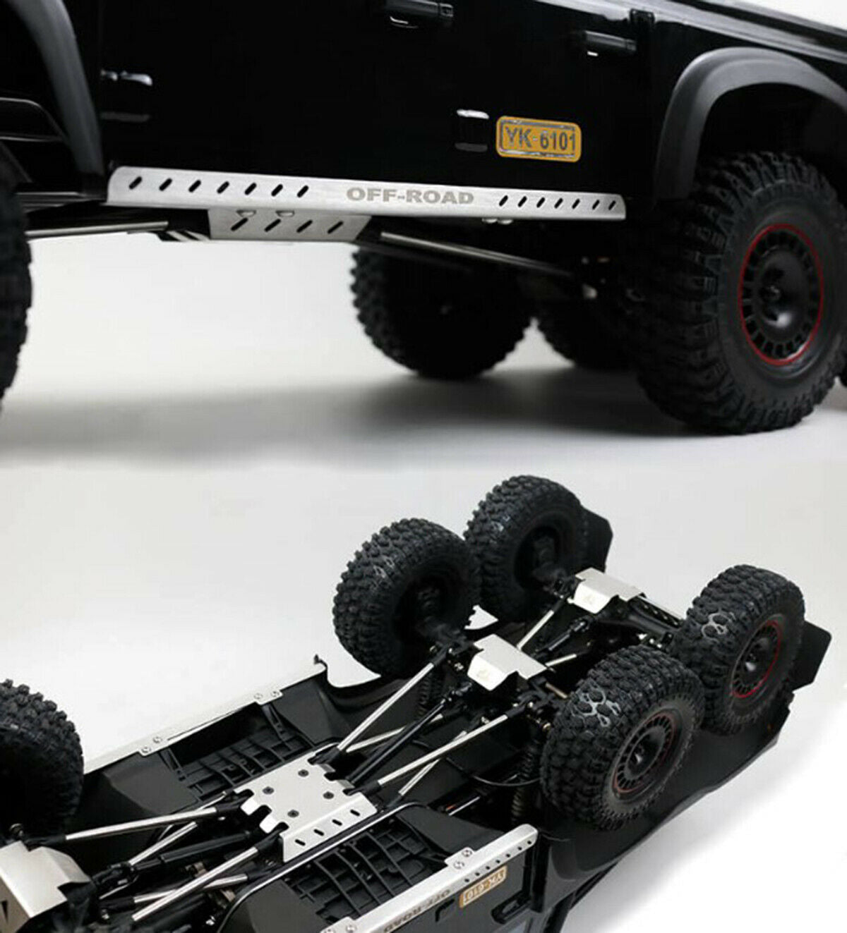 Anti-collision Guard Plate Chassis Armor Kit For 1/10 YK6101 6x6 RC RC Car Part