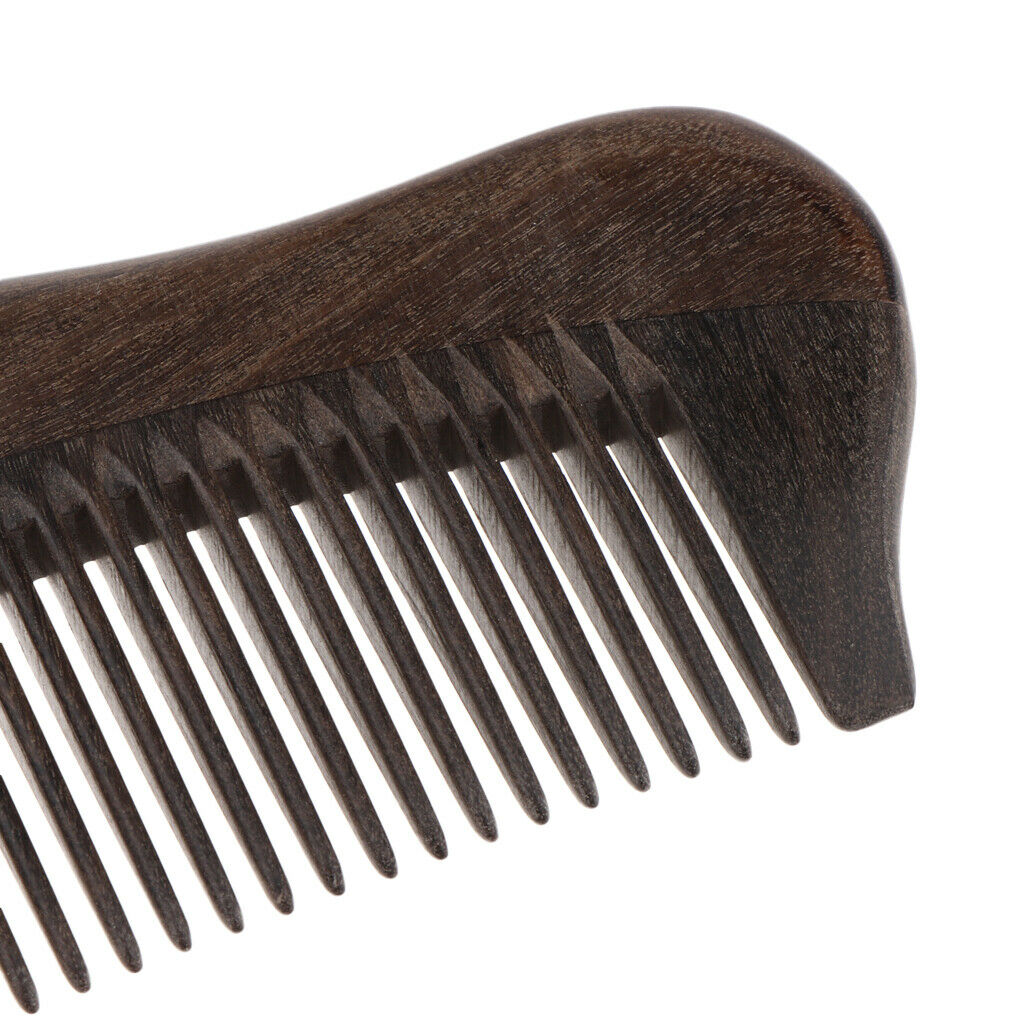 Exquisite Fine Teeth Detangling Wooden Comb Reduce Hair Breakage Split Ends