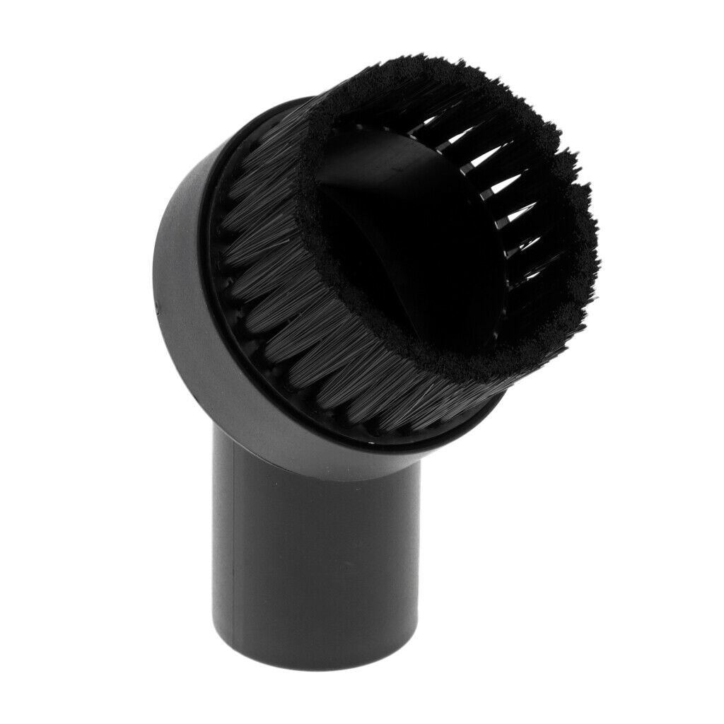2 pcs Universal 32mm/1.25" Dia. Vacuum Bristle Brushes Dust Brush Black
