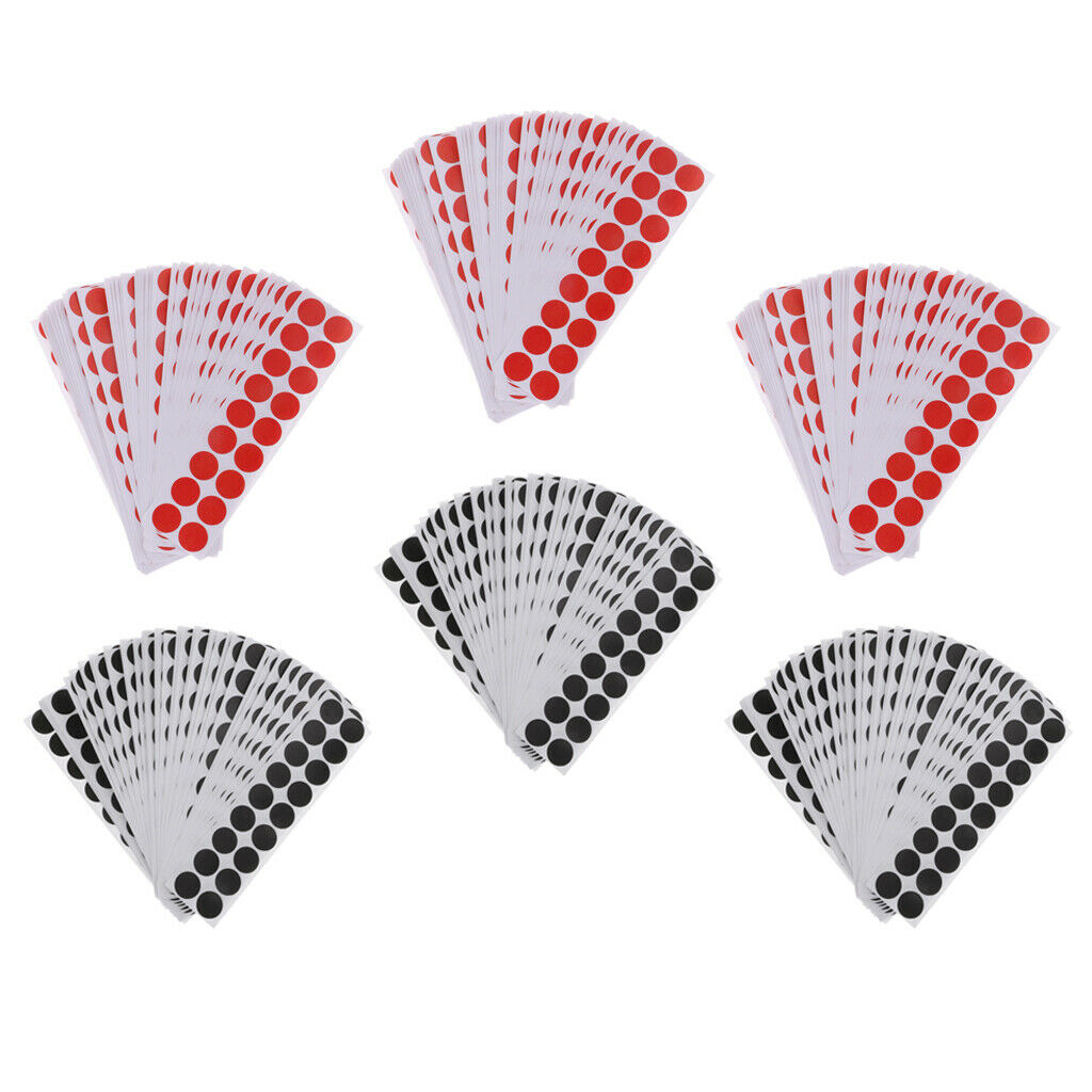 Lot 5400pcs Paper Target Self-Adhesive Stickers 2cm Sticky Patch Shooting