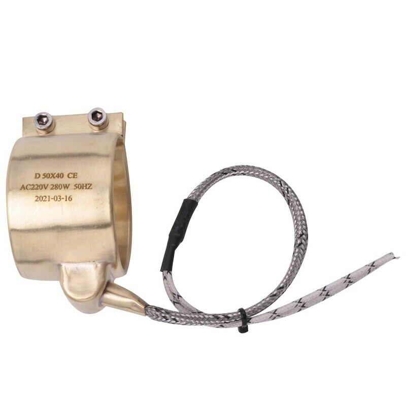220V 280W 50 x 40mm Brass Nozzle Belt Heating elements for Injection Molding MR9