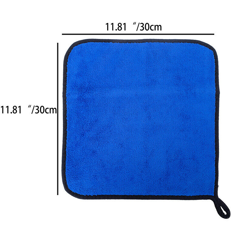 1PC Blue 800GSM Microfibre Cleaning Car Detailing Soft Cloths Wash Towel Duster