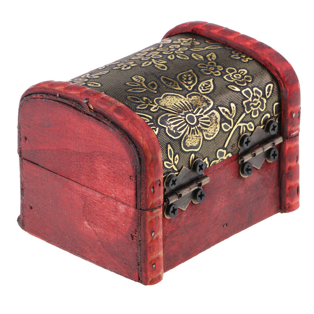 Chinese Style Jewelry Display Box Earring Storage Gift Box w/ Flowers Design