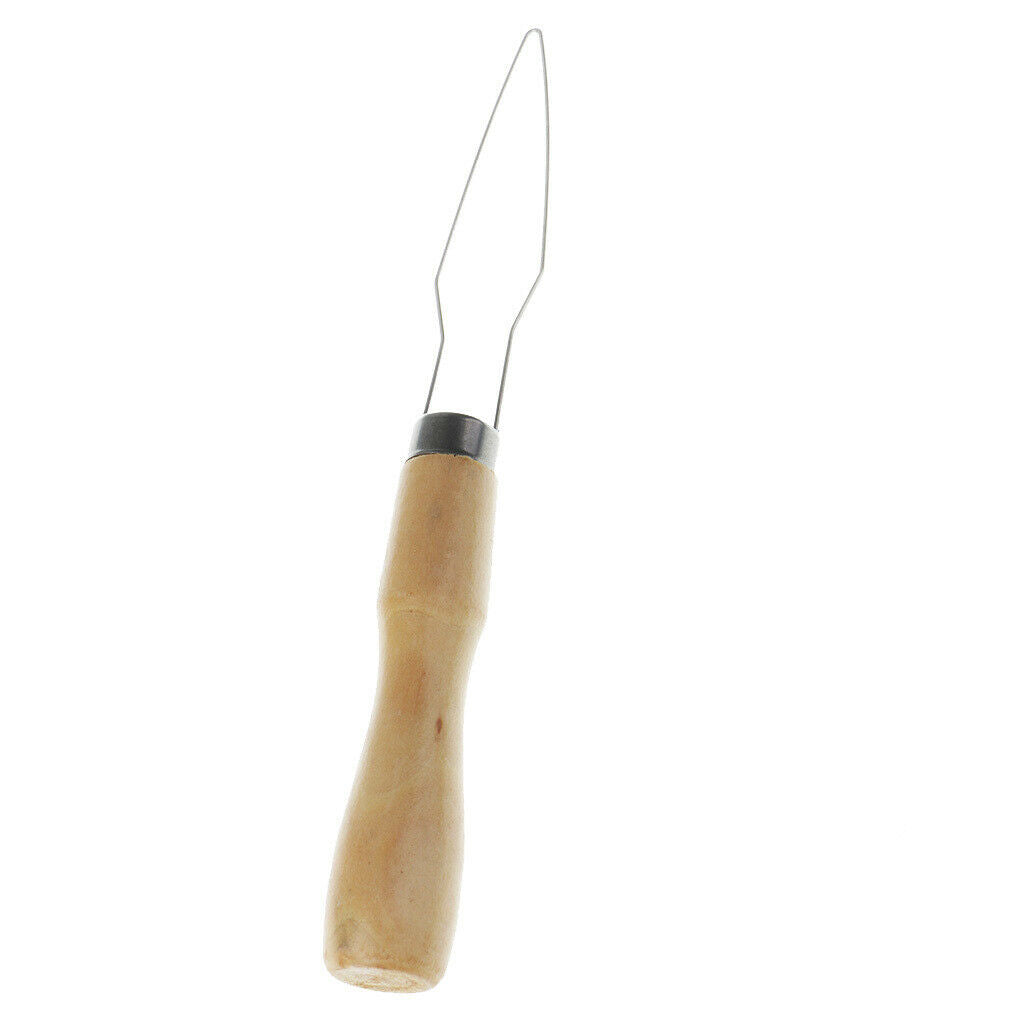 Wooden handle wire loop needle threader threader stitch puncture sewing tools